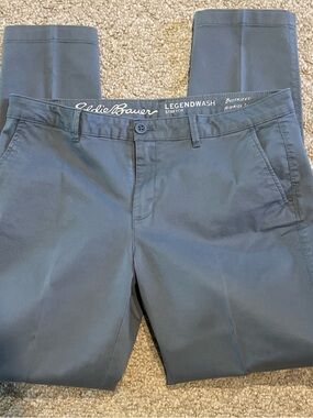 Eddie Bauer Legend Wash Boyfriend Mid rise Pants Women’s Size 10  Slim Blue
